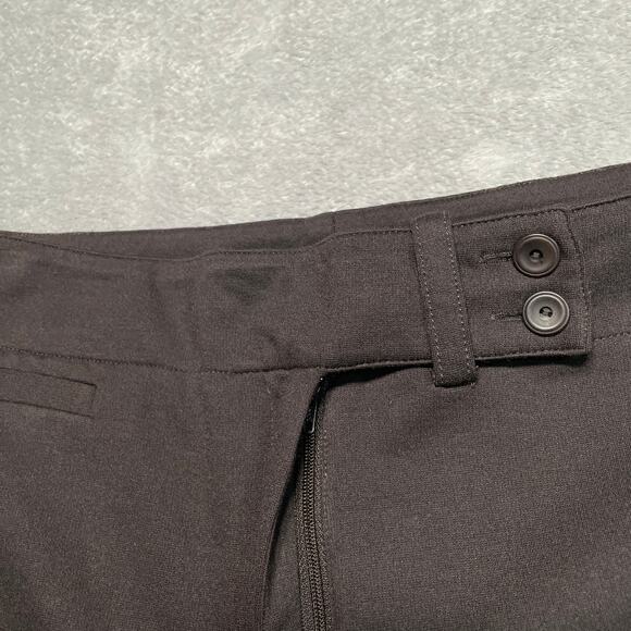 Eileen Fisher Pants Women Medium Brown Heavyweight Rayon Knit Tab Waist Trouser - Picture 7 of 10